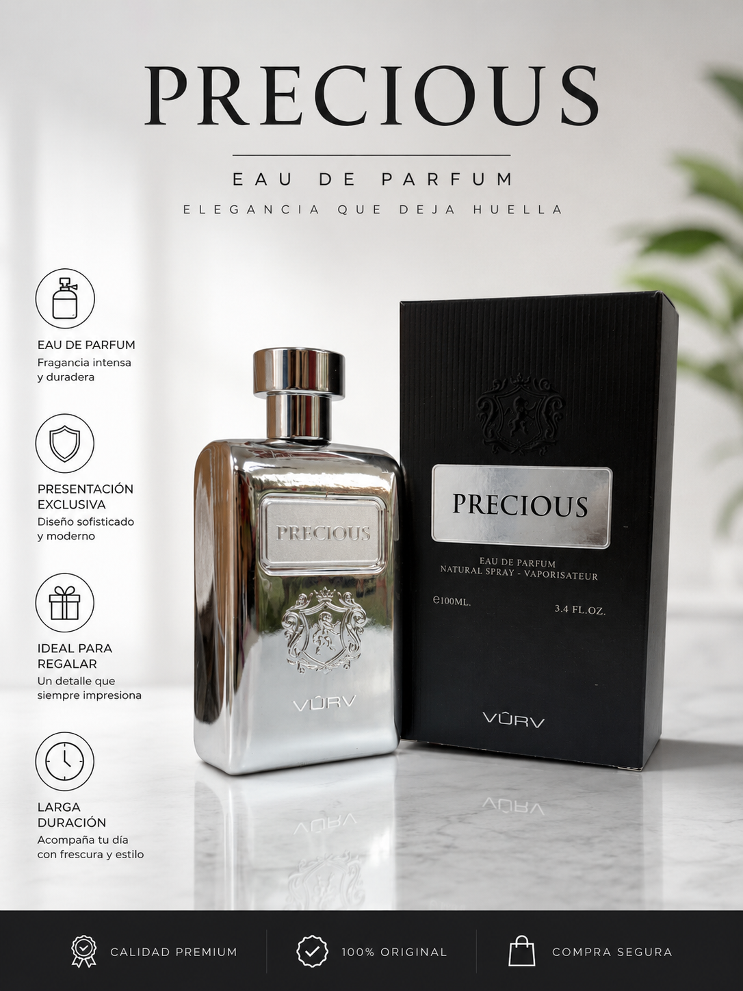 PRECIOUS MEN EDP - 100ML (3.40z) By VURV