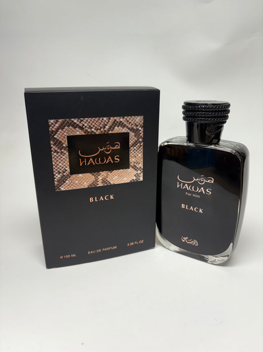 Hawas Black for Men Eau de Parfum Spray 100ml
