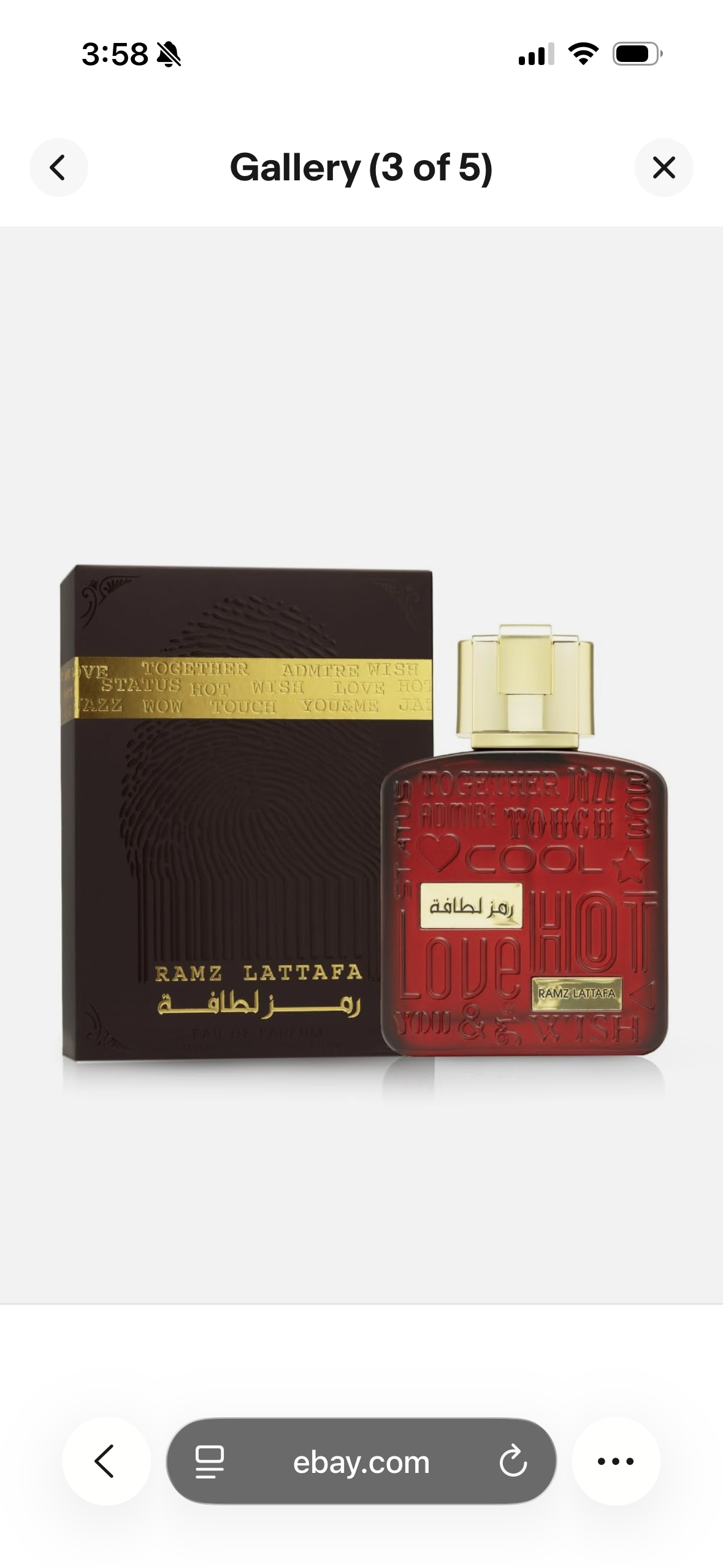 Ramz Gold for Unisex Eau de Parfum Spray, 3.4 Ounce by Lattafa