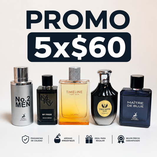 Promo 5x$60 Para caballeros
