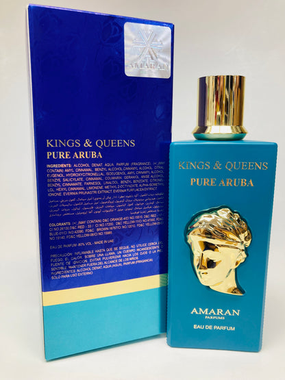 Kings & Queens Pure Aruba Eau De Parfum Unisex 3.4oz 100ml