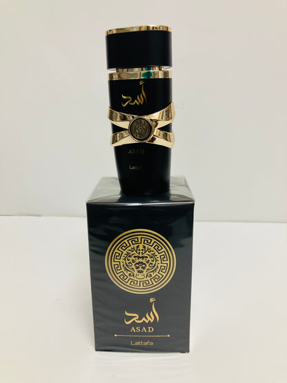 Lattafa Perfumes Asad for Unisex Eau de Parfum Spray, 3.4 Ounce