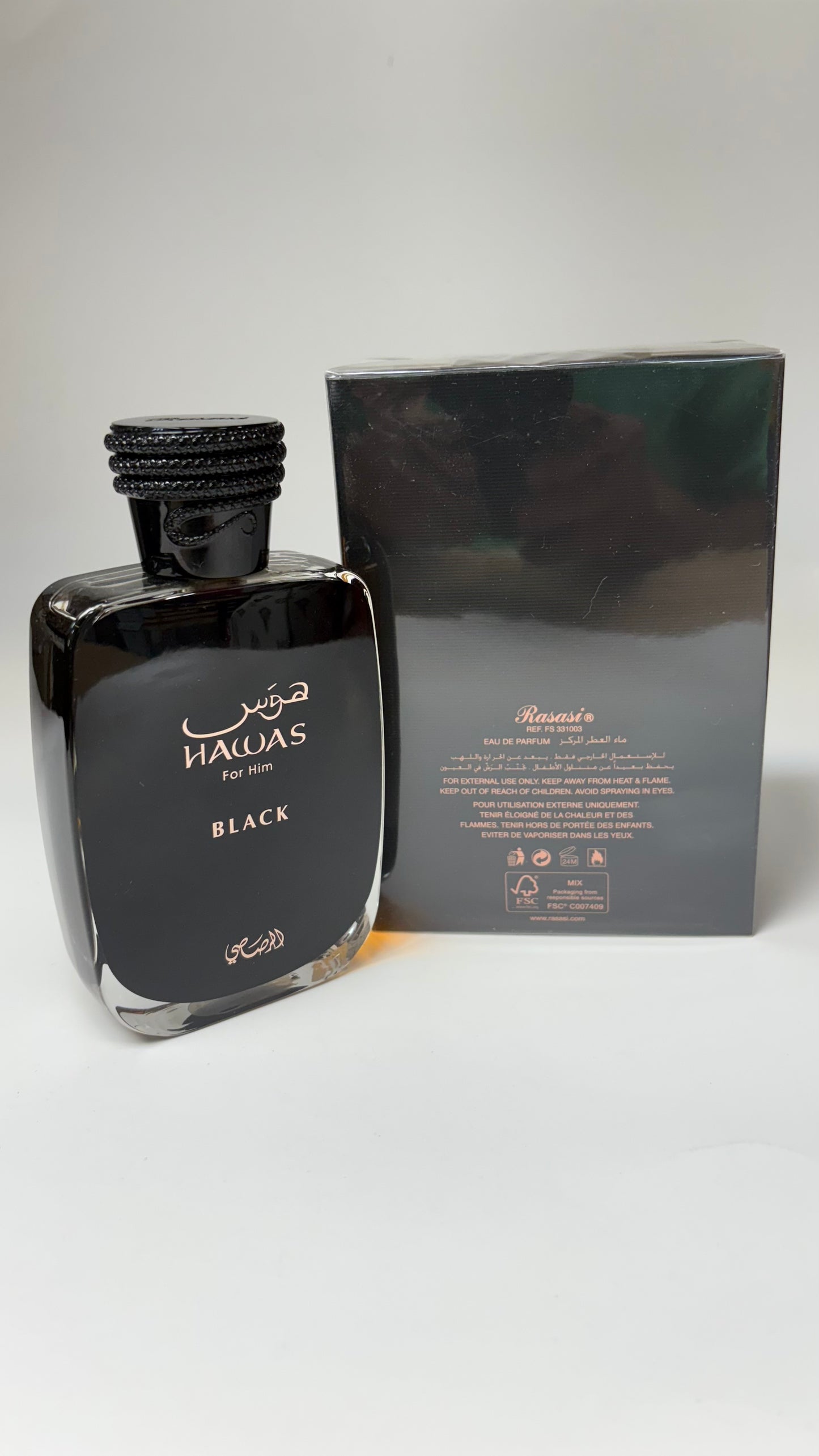 HAWAS BLACK BY RASASI - Eau de Parfum Masculina