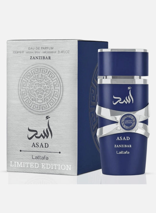 ASAD ZANZIBAR LIMITED EDITION EDP FOR MEN 3.4 FL OZ