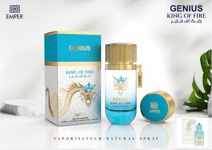 Genius King of Fire By EMPER unisex 3.4oz 100ml